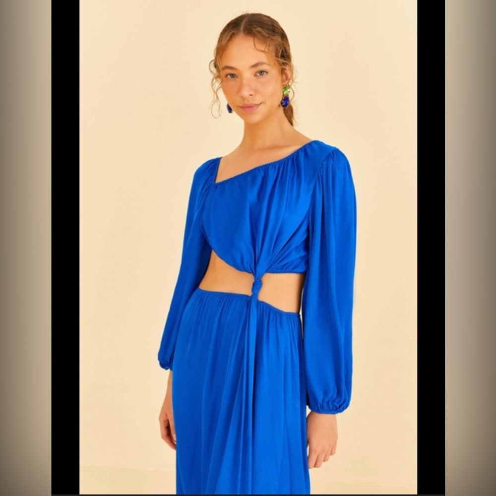 Farm Rio satin cut out dress- super cute!